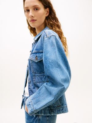 Женские куртки Tommy Hilfiger Cinched Faded Denim Jacket — фото 2