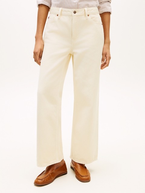 Женские джинсы Tommy Hilfiger Garment-Dyed High-Rise Wide Leg Jean