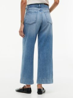 Belted High-Rise Wide Leg Jean — Medium Wash 6