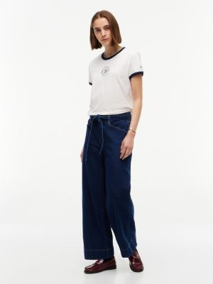 Женские джинсы Tommy Hilfiger Belted High-Rise Wide Leg Jean — фото 2
