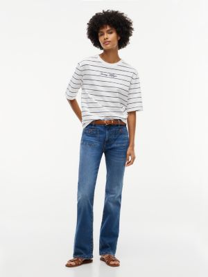 Женские джинсы Tommy Hilfiger Mid-Rise Patch Pocket Bootcut Jean, цвет: Тёмная варка — фото 2