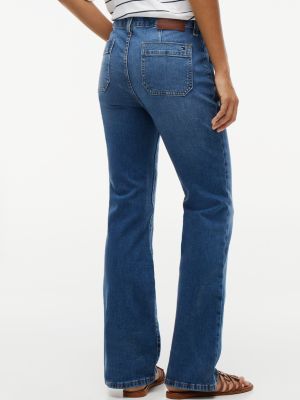 Женские джинсы Tommy Hilfiger Mid-Rise Patch Pocket Bootcut Jean, цвет: Тёмная варка — фото 5