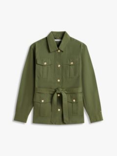 Water-Resistant Belted Utility Jacket — Ancient Fir 6