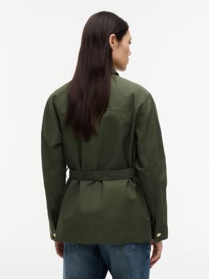 Женские куртки Tommy Hilfiger Water-Resistant Belted Utility Jacket — фото 4
