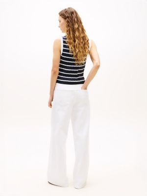 Женские свитеры Tommy Hilfiger Stripe Cable Knit Sweater Vest — фото 4