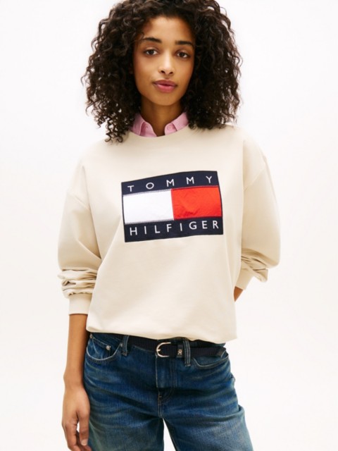 Женские худи Tommy Hilfiger Flag Logo Sweatshirt