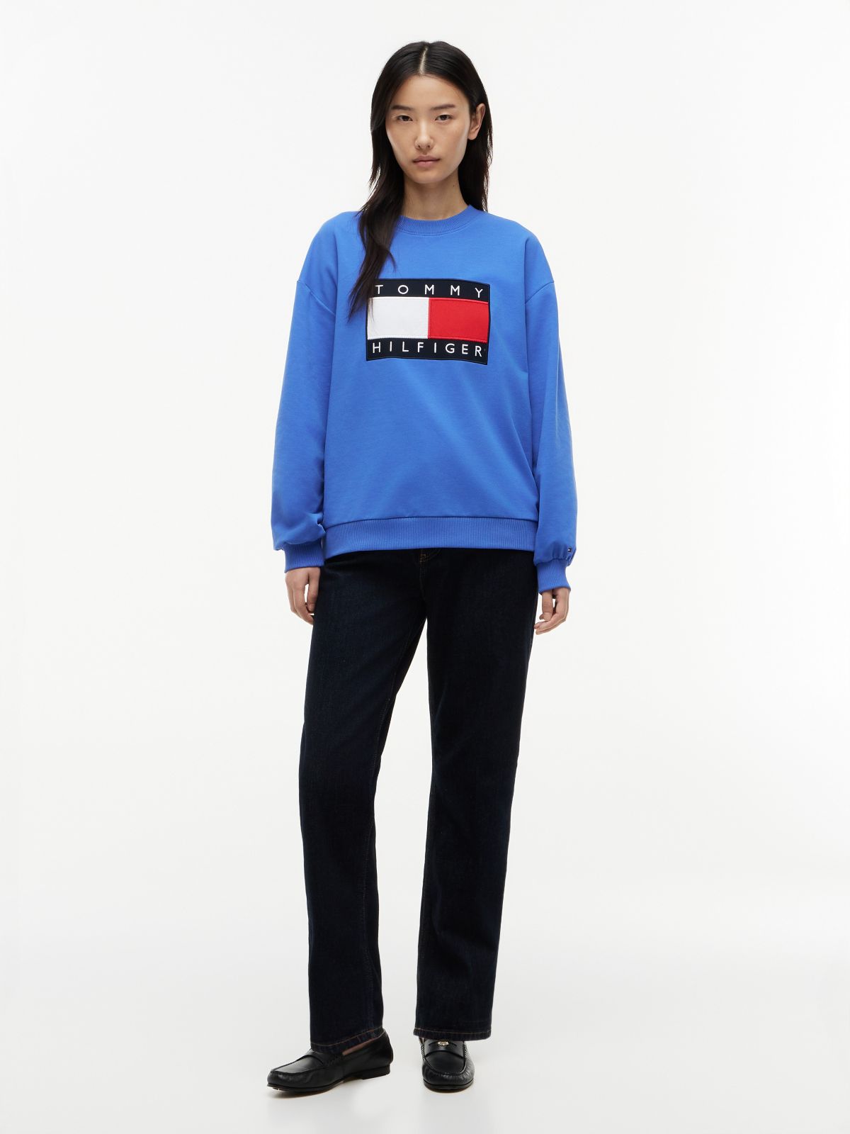 Flag Logo Sweatshirt — Verona Blue