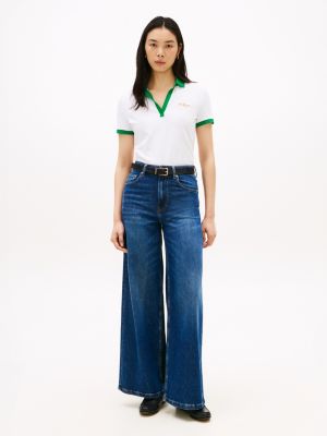Женские свитеры Tommy Hilfiger Regular Fit Embroidered Script Logo Polo — фото 3