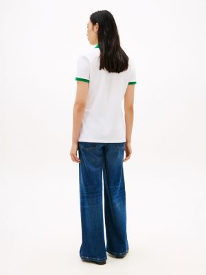 Женские свитеры Tommy Hilfiger Regular Fit Embroidered Script Logo Polo — фото 4