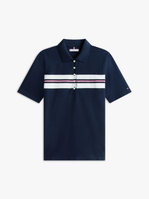 Женские свитеры Tommy Hilfiger Regular Fit Block Stripe Stretch Polo — фото 5