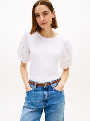 Embroidered Eyelet Mixed-Media Top from Tommy Hilfiger - $32.25