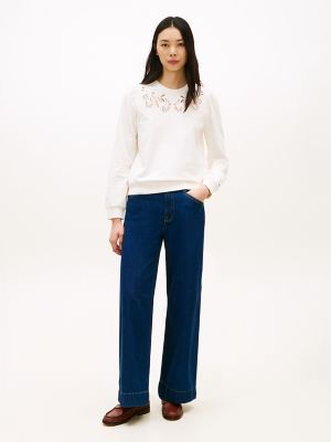 Женские худи Tommy Hilfiger Embroidered Eyelet Sweatshirt — фото 2