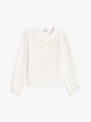 Женские худи Tommy Hilfiger Embroidered Eyelet Sweatshirt — фото 5