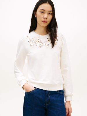 Embroidered Eyelet Sweatshirt from Tommy Hilfiger - $53.70