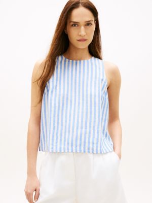 Buttoned-Back Linen-Blend Tank Top from Tommy Hilfiger - $37.25