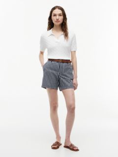 Striped Chino Short — Navy 2