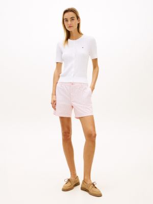 Stripe Chino Short, Precious Pink