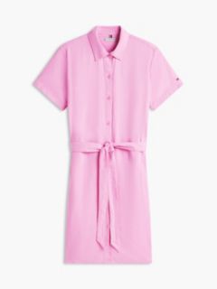 Belted Linen-Cotton Blend Shirtdress — Rose Petal 5