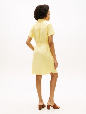 Belted Linen-Cotton Blend Shirtdress | Tommy Hilfiger