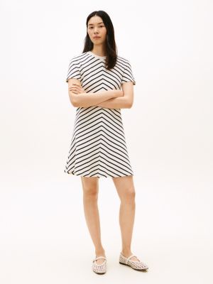 Chevron Stripe Interlock Dress
