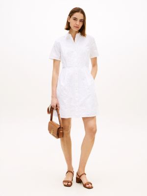 Embroidered Eyelet Poplin Shirtdress from Tommy Hilfiger - $69.50