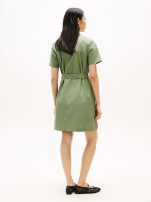 Женские брюки Tommy Hilfiger Short-Sleeve Belted Utility Shirtdress — фото 4