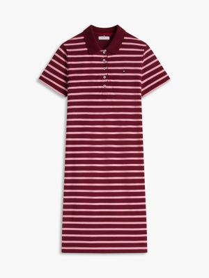 Tommy Hilfiger Striped Stretch Pique Polo Dress — фото 5