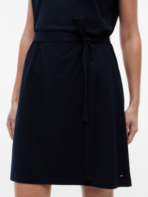 Tommy Hilfiger Belted Stretch-Cotton Dress — фото 3