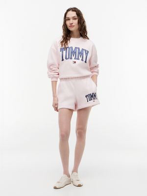 Tommy Hilfiger Women's Varsity Tommy Logo Sweatshort - Light Pink - S