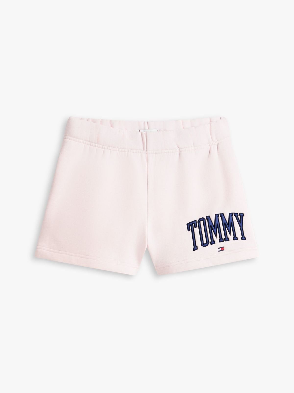 Varsity Tommy Logo Sweatshort — Light Pink