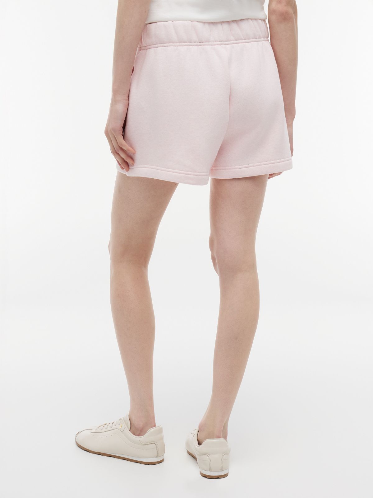 Varsity Tommy Logo Sweatshort — Light Pink