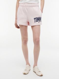 Varsity Tommy Logo Sweatshort — Light Pink 1