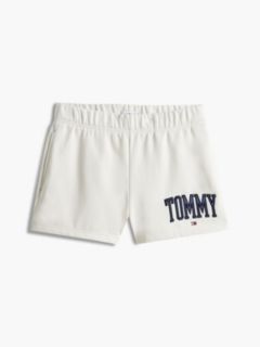 Varsity Tommy Logo Sweatshort — Ivory 5