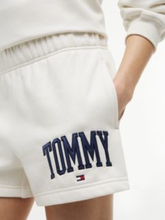 Varsity Tommy Logo Sweatshort — Ivory 3