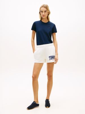 Varsity Tommy Logo Sweatshort, Ivory
