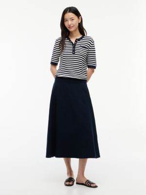 Tommy Hilfiger Linen-Blend Midi Skirt — фото 2