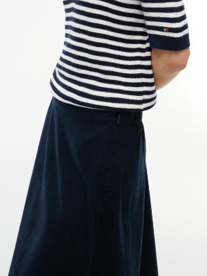Tommy Hilfiger Linen-Blend Midi Skirt — фото 3