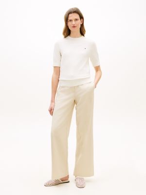 Lightweight Twill Straight Leg Pant, Casablanca