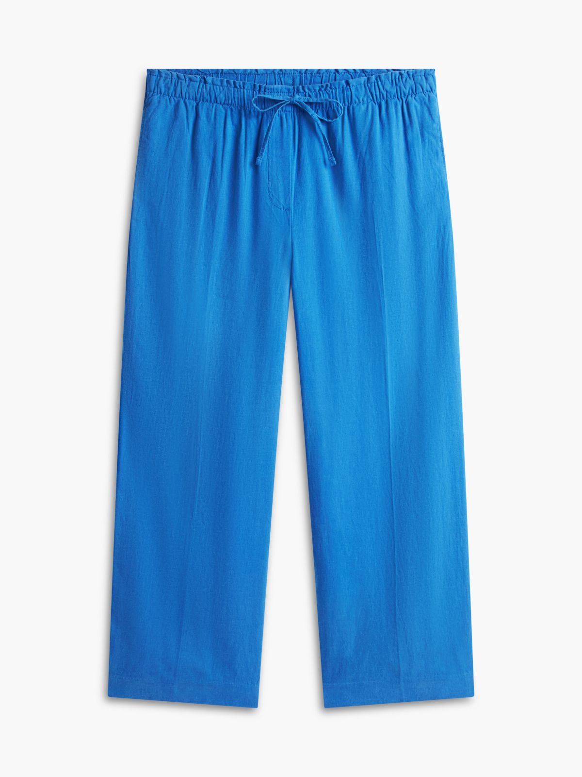 Lightweight Linen-Blend Pull-On Pant — Siren Blue
