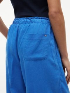 Lightweight Linen-Blend Pull-On Pant — Siren Blue 3