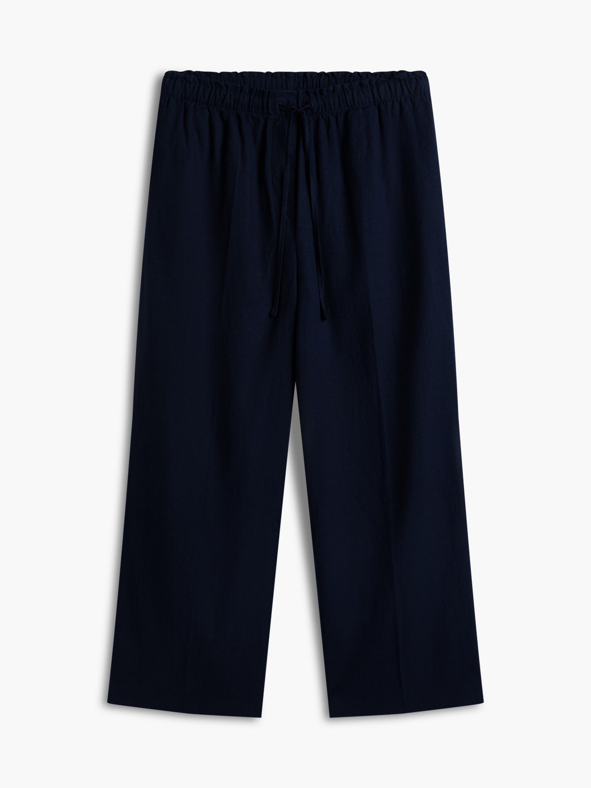 Lightweight Linen-Blend Pull-On Pant — Navy