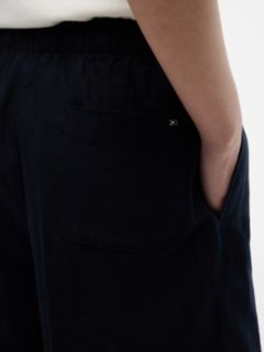 Lightweight Linen-Blend Pull-On Pant — Navy 3