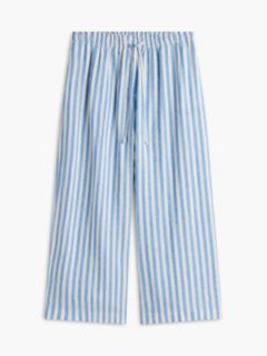 Lightweight Linen-Blend Pull-On Pant — Blue Spell 5