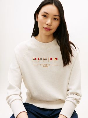 Женские худи Tommy Hilfiger Embroidered Nautical Flag Sweatshirt — фото 2