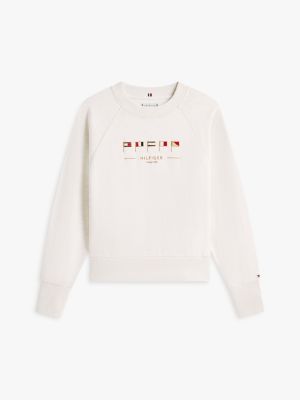 Женские худи Tommy Hilfiger Embroidered Nautical Flag Sweatshirt — фото 5