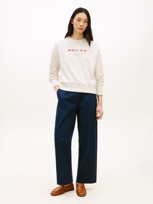 Женские худи Tommy Hilfiger Embroidered Nautical Flag Sweatshirt — фото 3
