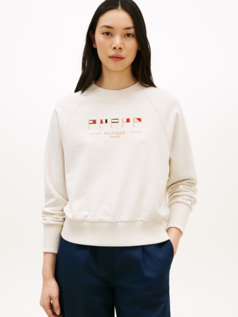 Женские худи Tommy Hilfiger Embroidered Nautical Flag Sweatshirt