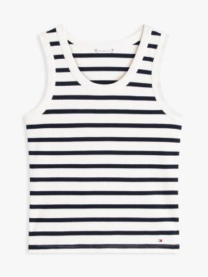 Stripe Rib-Knit Tank Top | Tommy Hilfiger