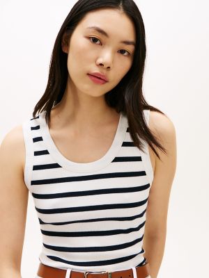 Женские свитеры Tommy Hilfiger Stripe Rib-Knit Tank Top — фото 3