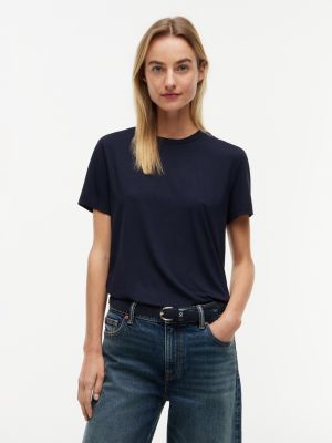 Classic Fit Lightweight Jersey T-Shirt, Navy